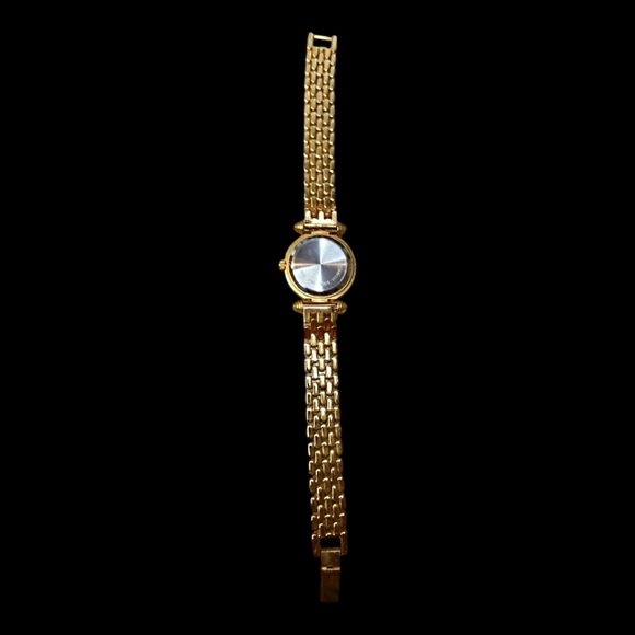 Ladies Gold Tone Quartz Watch with Crystal Accents - Picture 3 of 4